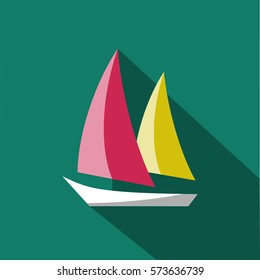 regatta sailing boat green