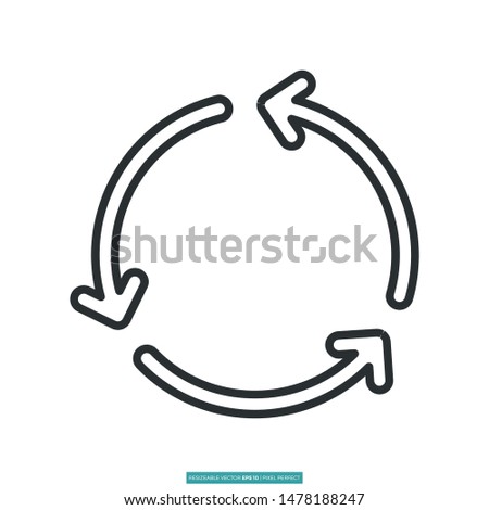 Regenerate icon vector illustration logo template for many purpose