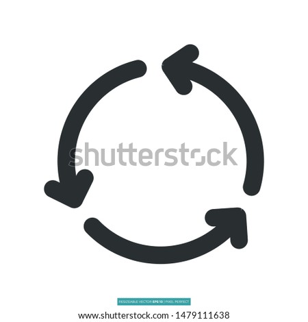 Regenerate icon vector illustration logo template for many purpose