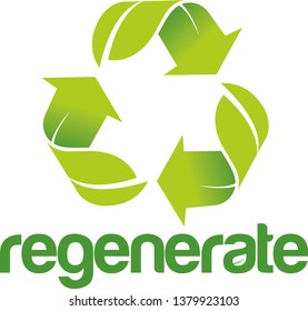 Regenerate recycling logo