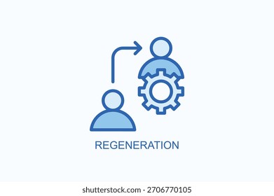 Regeneration Icon Or Logo Isolated Vector Illustration