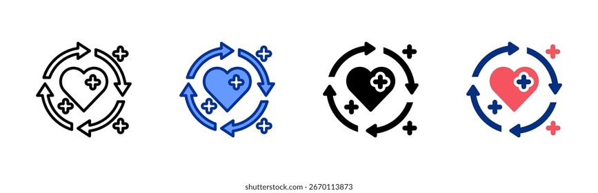 Regeneration icon sheet multiple style collection