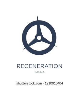 Regeneration icon. Trendy flat vector Regeneration icon on white background from sauna collection, vector illustration can be use for web and mobile, eps10