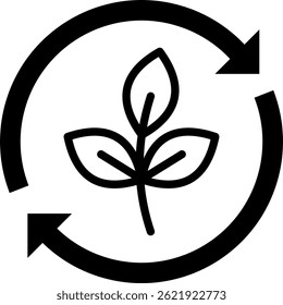 Regeneratives Symbol - gemischte Vektorgrafik