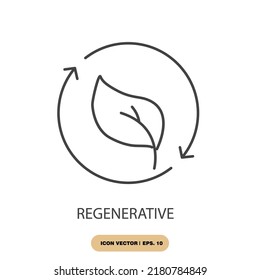 regenerative icons  symbol vector elements for infographic web