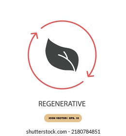 regenerative icons  symbol vector elements for infographic web