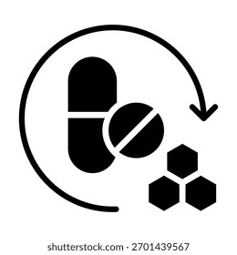 Elemento De Ícone De Medicina Regenerativa Para Design E Vetor