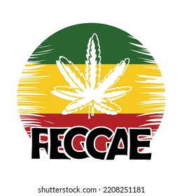 Cannabis-Komposition auf Farbhintergrund