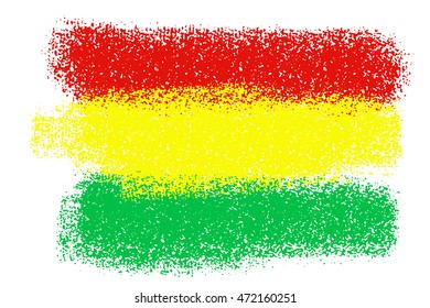 reggae concept ,Green Yellow Red color in brush style for background