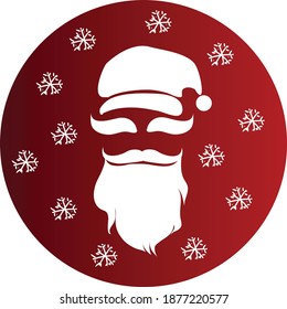 Ícono del reggae Hipster Santa Claus Vector