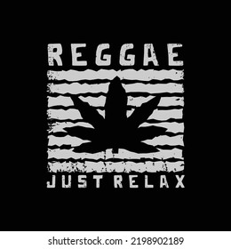 Reggae illustration typography. perfect for designing t-shirts, shirts, hoodies, poster, print