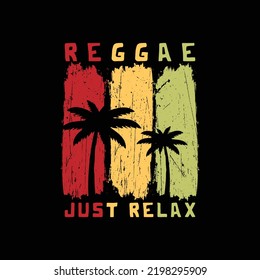 Reggae illustration typography. perfect for t shirt design