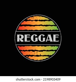 Reggae illustration typography vector t shirt design 
