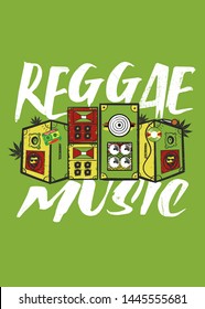 reggae jamaica sound system speakers rasta roots music lion irie