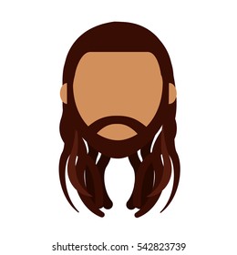 reggae man character icon vector illustration design