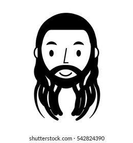 reggae man character icon vector illustration design