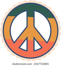 Reggae music festival peace symbol