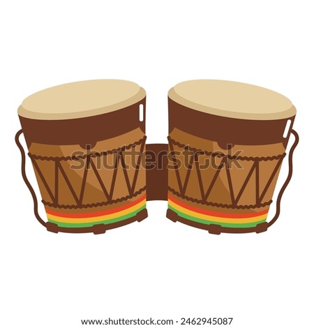 reggae music instrument isolated design