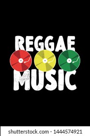 reggae music turntable vinyl records rasta sound system jamaica music poster