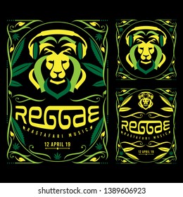  Reggae Rastafari Music Poster Illustration