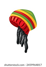 reggae rastafarian style isolated design