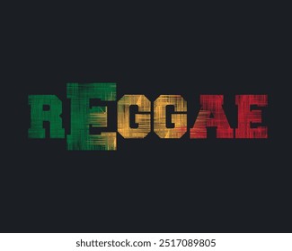 Reggae elegante camiseta y diseño abstracto de la ropa. Vector impreso, tipografía, cartel