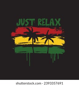 Reggae vector illustration and typography, perfect for t-shirts, hoodies, prints etc