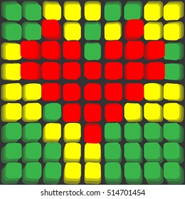 reggae volume equalizer love heart