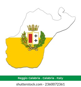 Reggio Calabria Flag - Calabria, Italy (EPS)