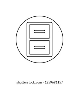 regiment in a circle icon. Element of web for mobile concept and web apps icon. Thin line icon for website design and development, app development