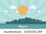 Regina skyline - Canada - vector illustration