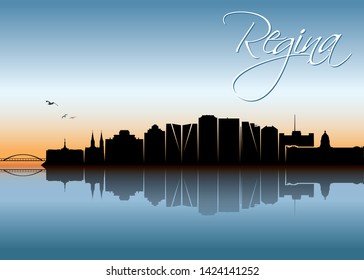 Regina skyline - Canada - vector illustration