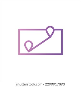 region in flat design style