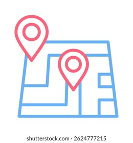 Elemento de icono de región para diseño