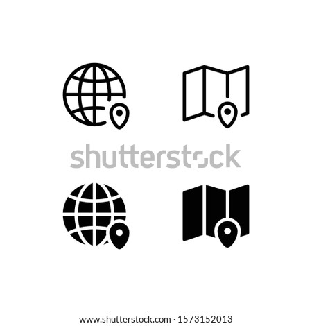 Region Icon Logo Vector Symbol. Geography Icon