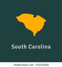 region icon of USA. south carolina