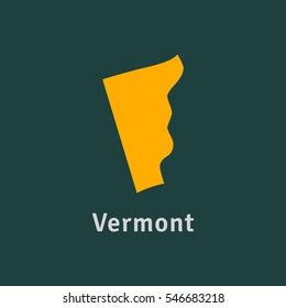 Vermont Region Icon Usa Green Color Stock Vector (Royalty Free ...