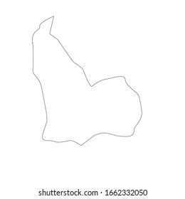 region map of been country of Tunisia...