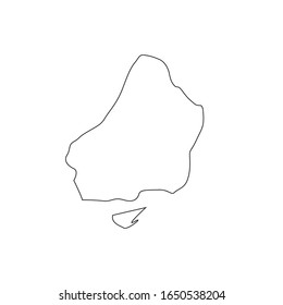 region map of La romana, in country of dominican republic