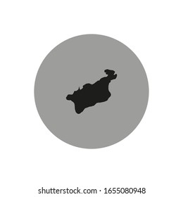 Mapa de la región de los Aseos y del Láminas en el país de la república checa