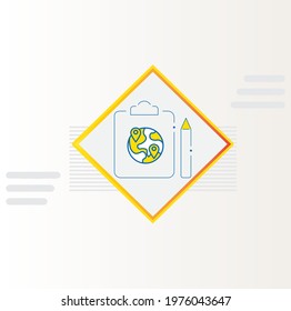 REGION SPECIFIC PLANS ICON VECTOR DESIGN