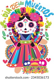 
regional mexican doll day of the dead halloween