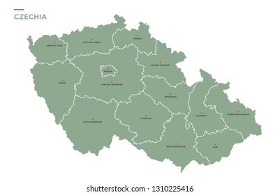 Regions of Czech Republic.