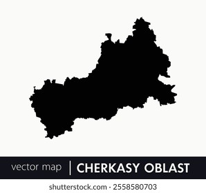 Regions of Ukraine. Cherkasy Oblast vector map. you can use it for any needs.	