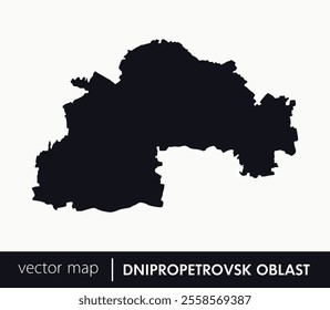 Regions of Ukraine. Dnipropetrovsk Oblast vector map. you can use it for any needs.	