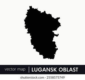 Regions of Ukraine. Luhansk Oblast vector map. you can use it for any needs.	