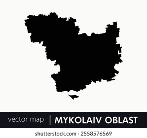 Regions of Ukraine. Mykolaiv Oblast vector map. you can use it for any needs.	