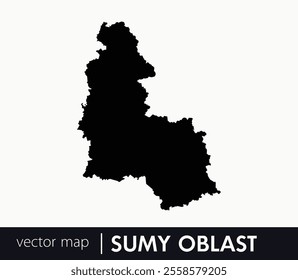 Regions of Ukraine. Sumy Oblast vector map. you can use it for any needs.	