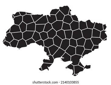 Regiones de la imagen vectorial de Ucrania