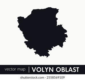 Regions of Ukraine. Volyn Oblast vector map. you can use it for any needs.	